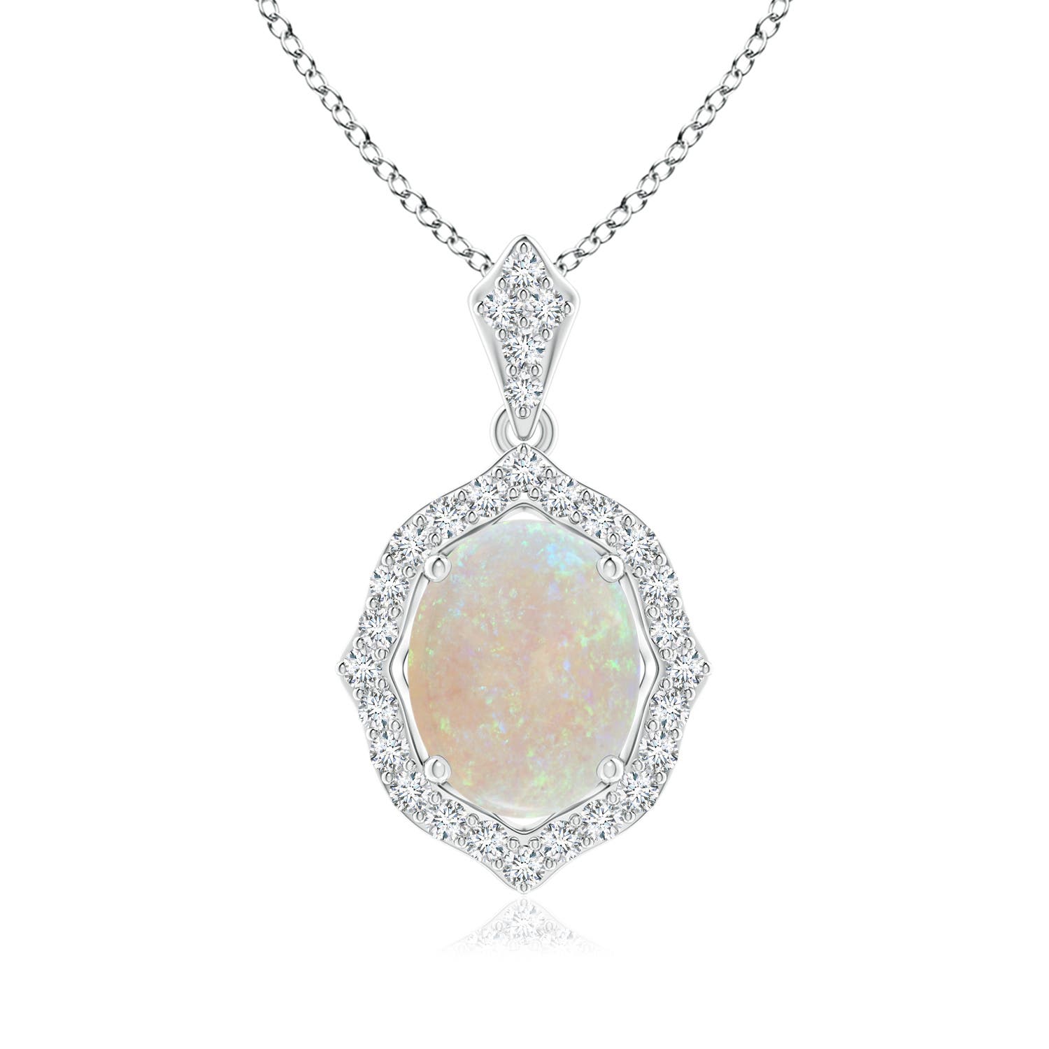 AA - Opal / 1.38 CT / 14 KT White Gold