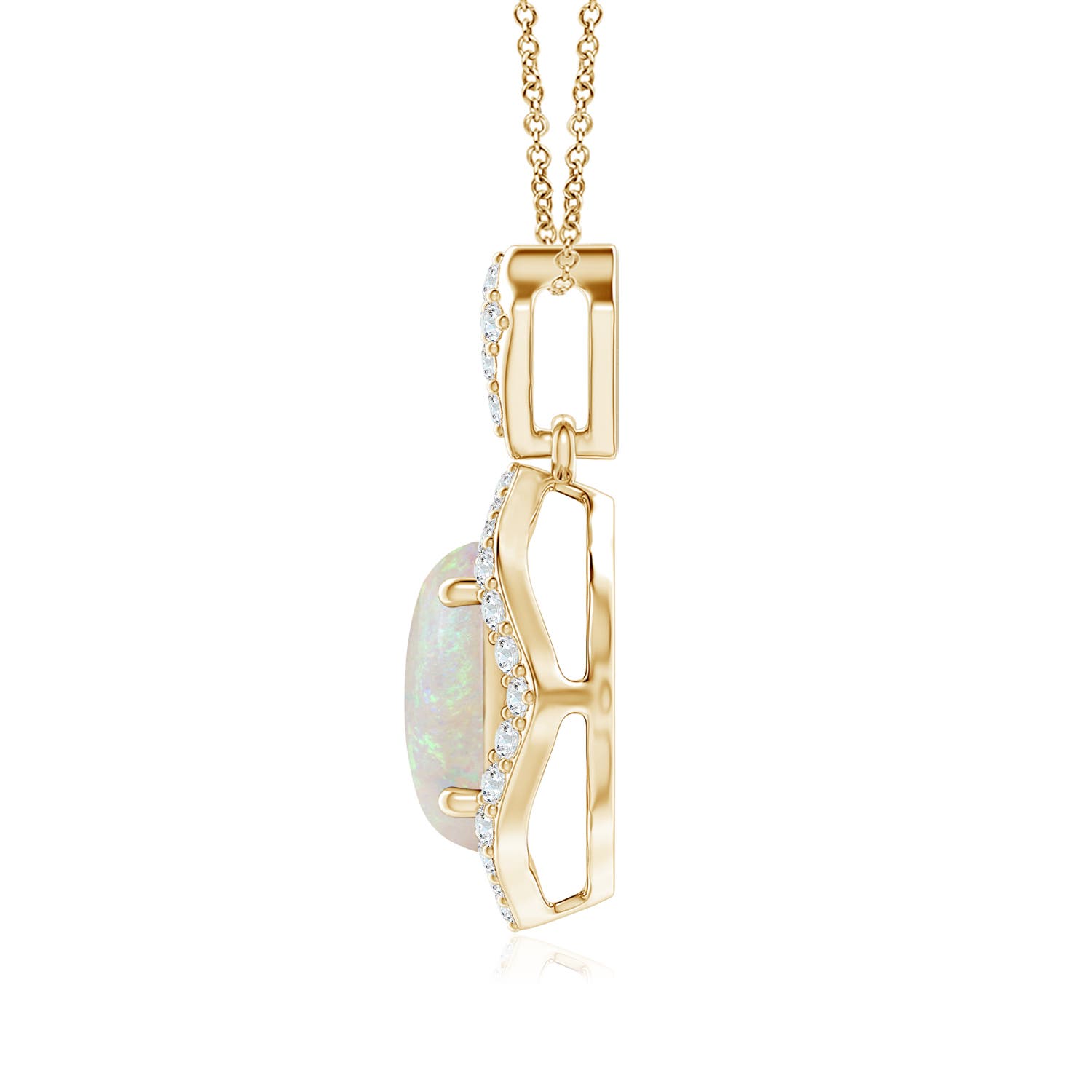 AA - Opal / 1.38 CT / 14 KT Yellow Gold