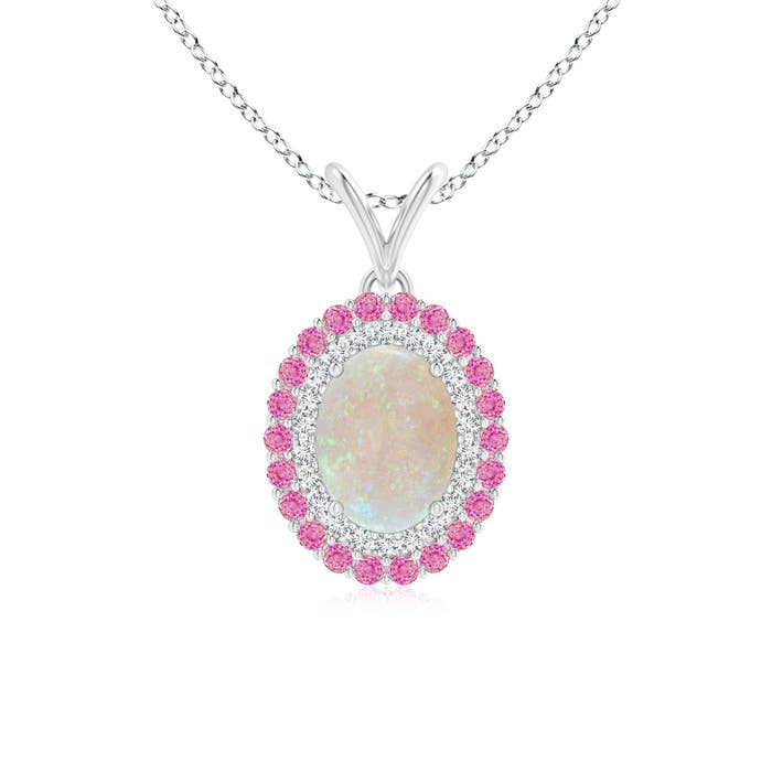 AA - Opal / 1.24 CT / 14 KT White Gold