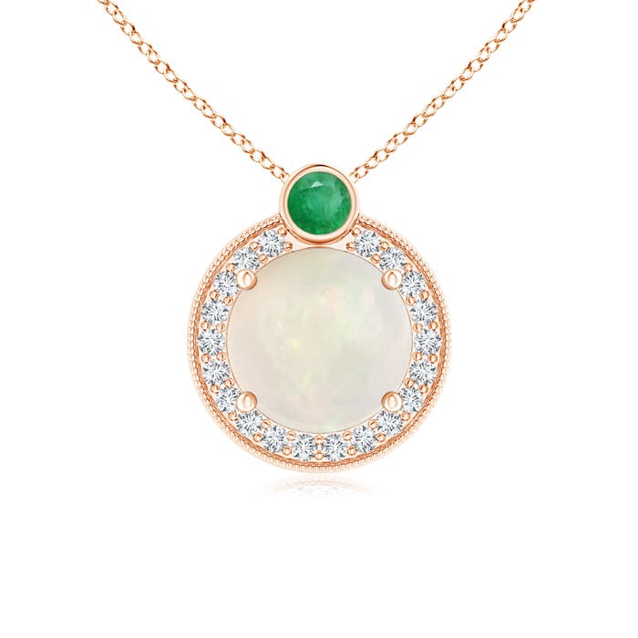 A - Opal / 0.93 CT / 14 KT Rose Gold