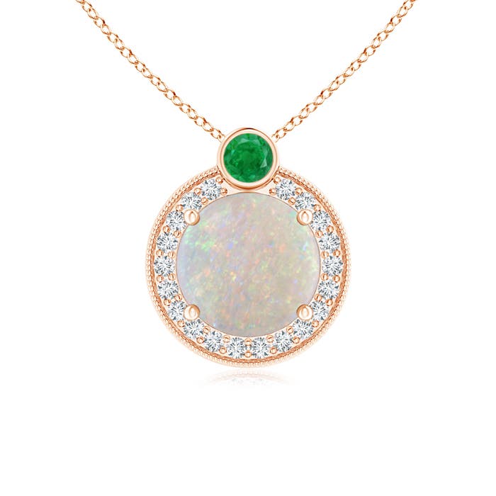 AA - Opal / 0.93 CT / 14 KT Rose Gold