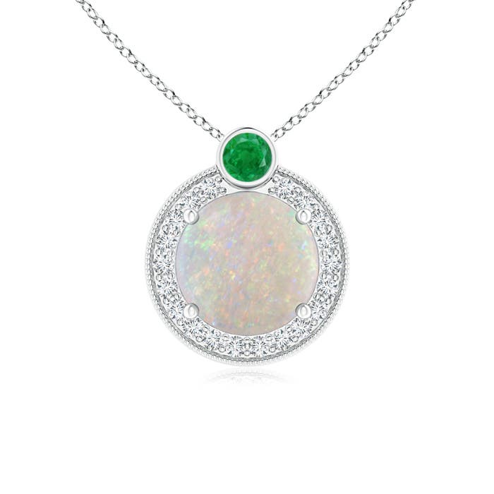 AA - Opal / 0.93 CT / 14 KT White Gold