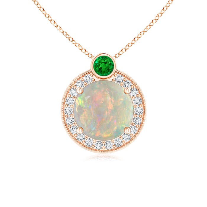 AAAA - Opal / 0.93 CT / 14 KT Rose Gold