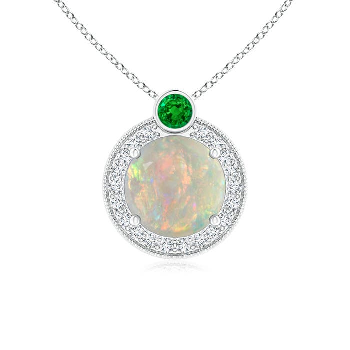 AAAA - Opal / 0.93 CT / 14 KT White Gold