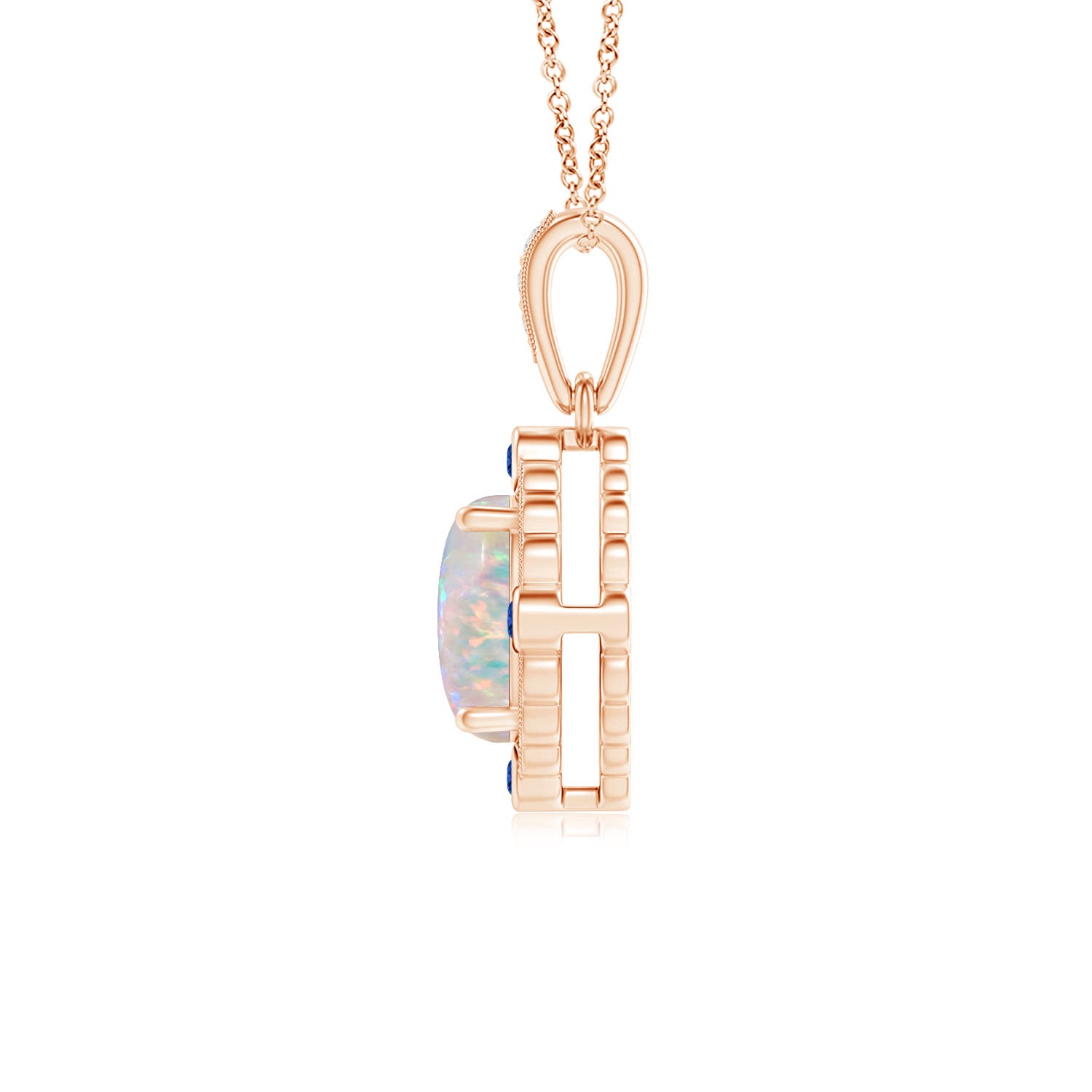 AAAA - Opal / 0.58 CT / 14 KT Rose Gold