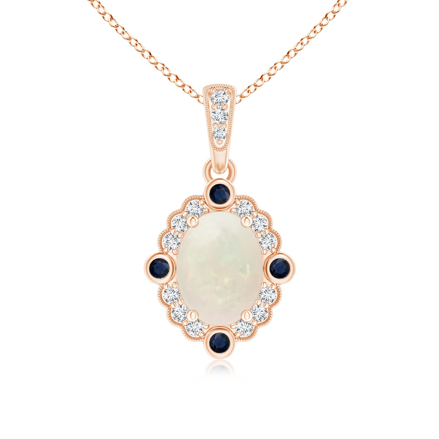 A - Opal / 1.1 CT / 14 KT Rose Gold