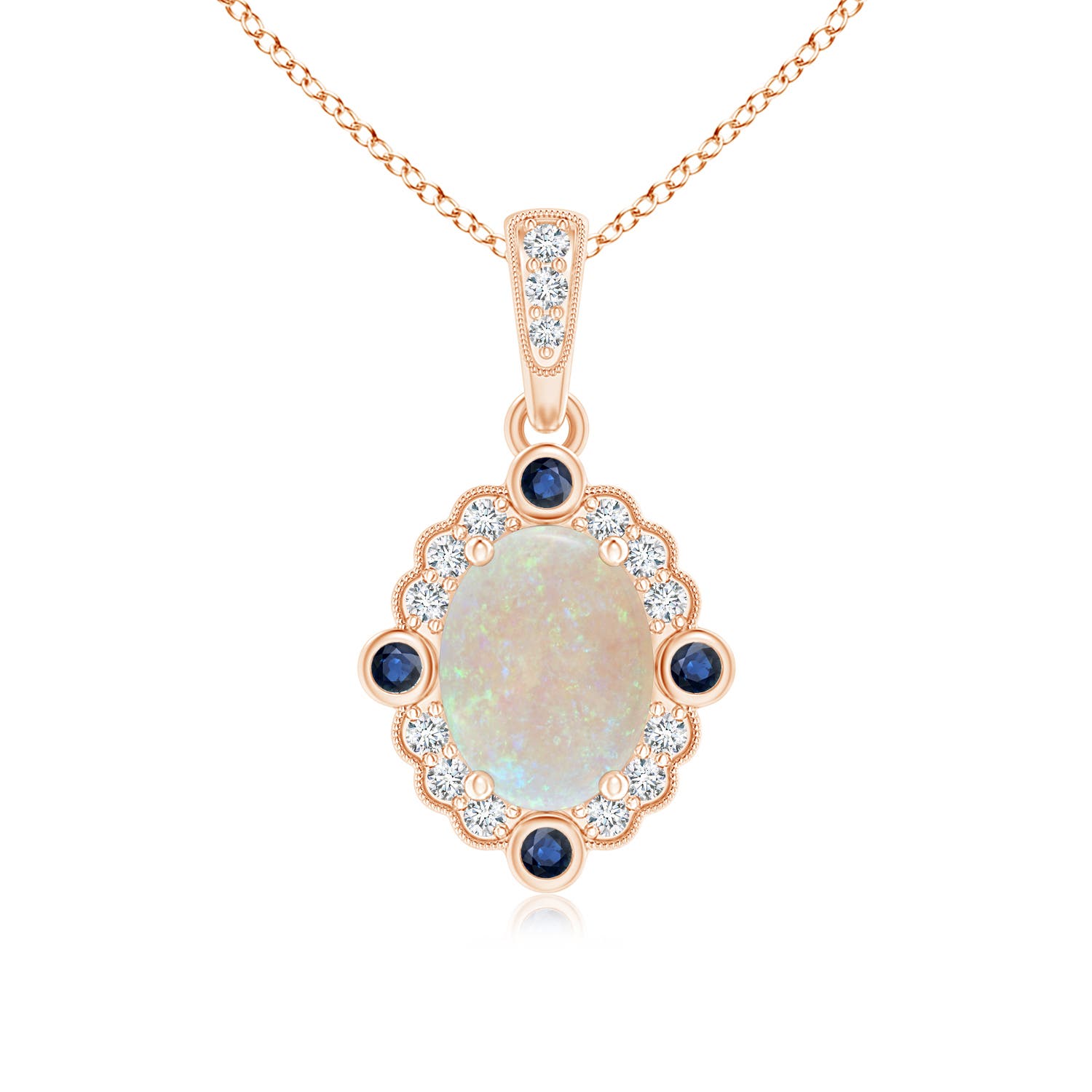 AA - Opal / 1.1 CT / 14 KT Rose Gold