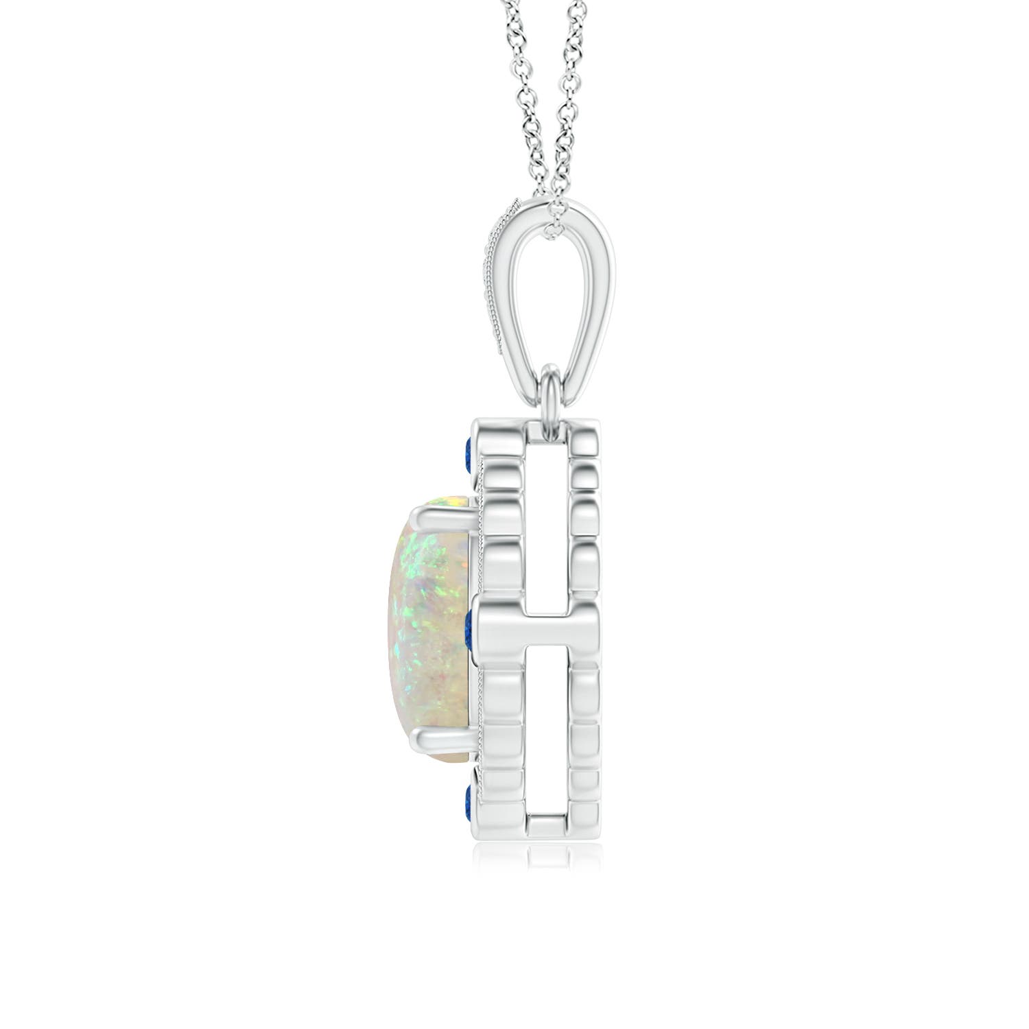 AAA - Opal / 1.1 CT / 14 KT White Gold