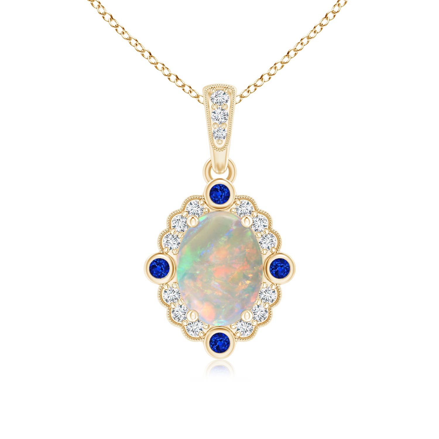 AAAA - Opal / 1.1 CT / 14 KT Yellow Gold