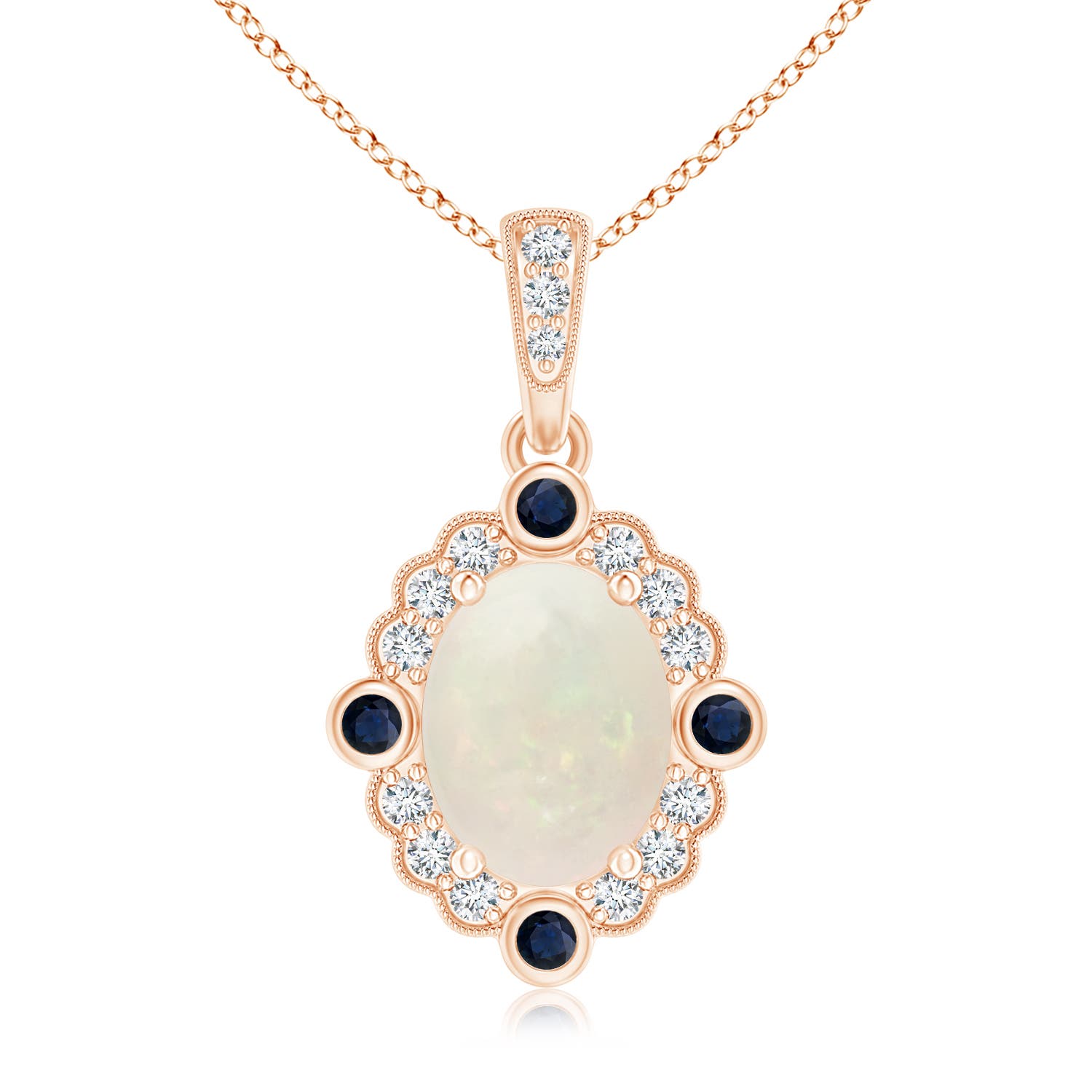 A - Opal / 1.39 CT / 14 KT Rose Gold