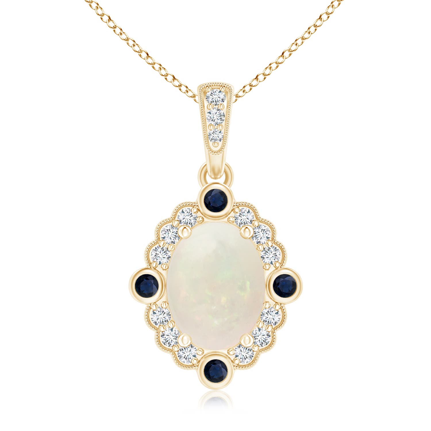 A - Opal / 1.39 CT / 14 KT Yellow Gold