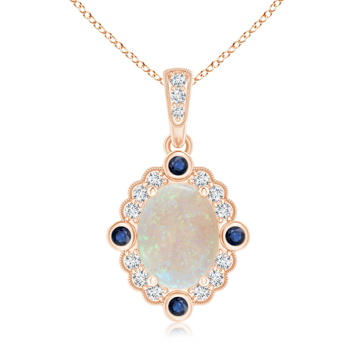 AA - Opal / 1.39 CT / 14 KT Rose Gold