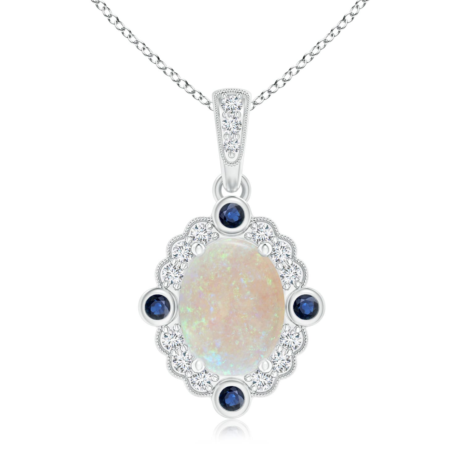 AA - Opal / 1.39 CT / 14 KT White Gold