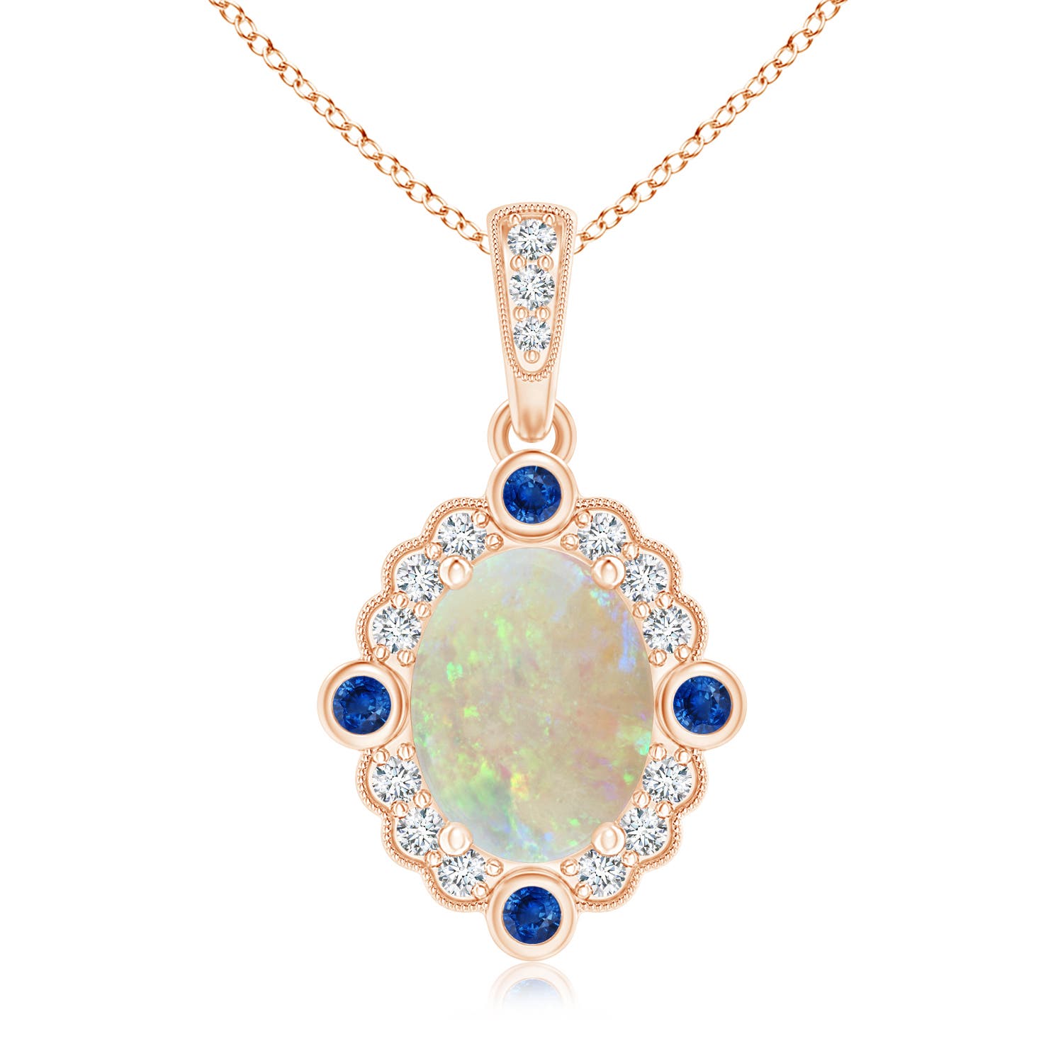 AAA - Opal / 1.39 CT / 14 KT Rose Gold