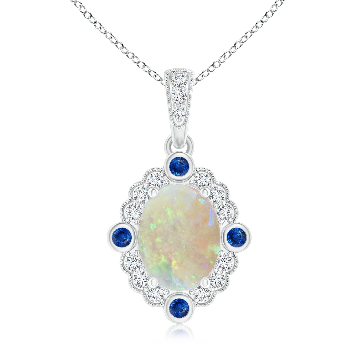 AAA - Opal / 1.39 CT / 14 KT White Gold