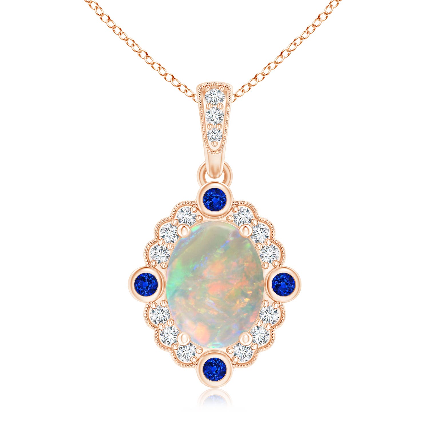 AAAA - Opal / 1.39 CT / 14 KT Rose Gold