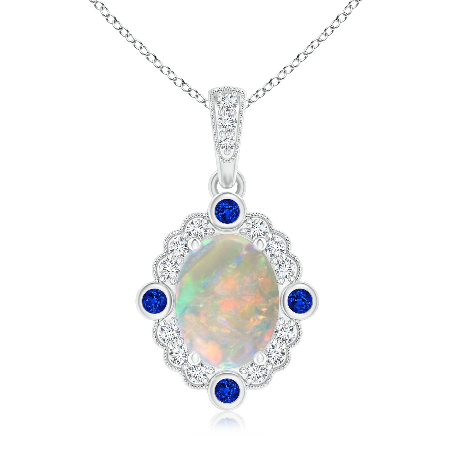 AAAA - Opal / 1.39 CT / 14 KT White Gold