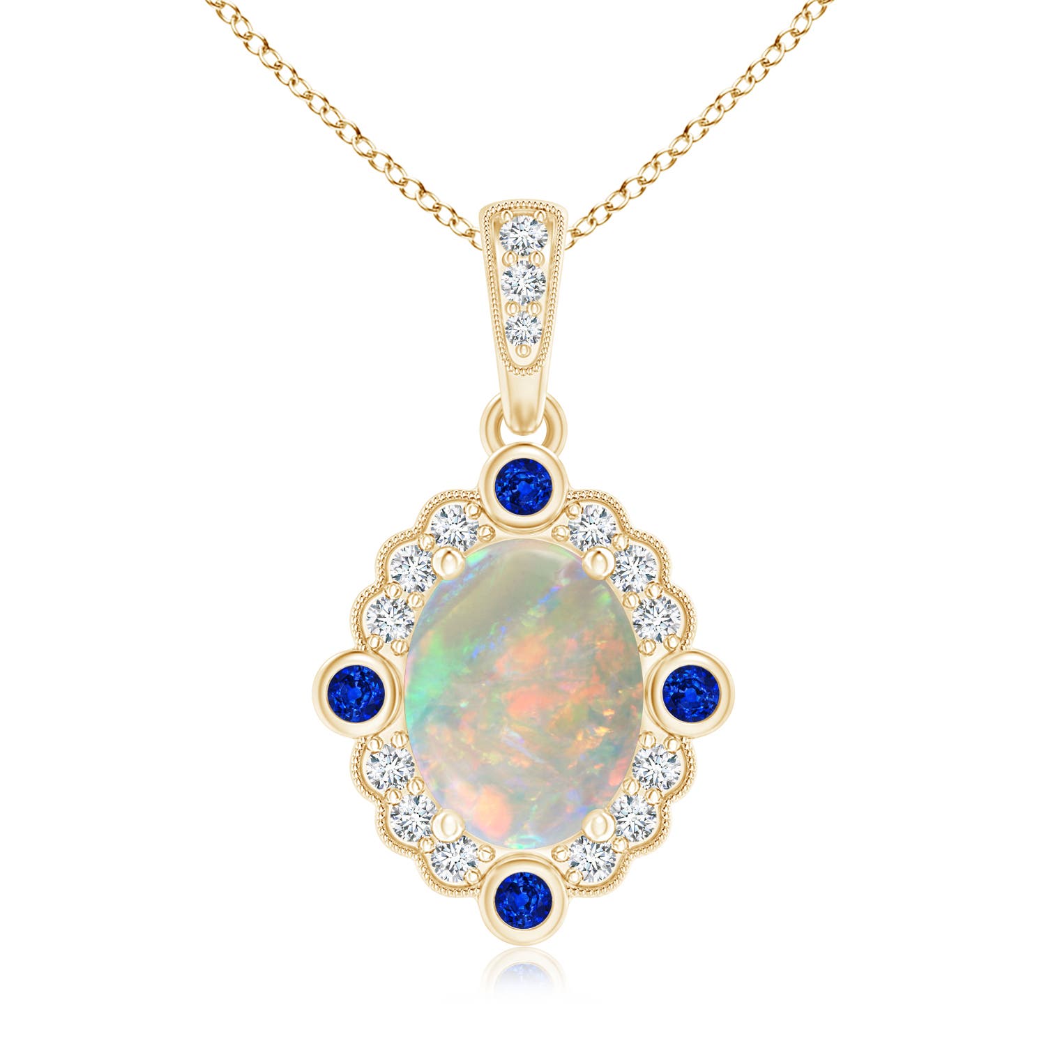 AAAA - Opal / 1.39 CT / 14 KT Yellow Gold