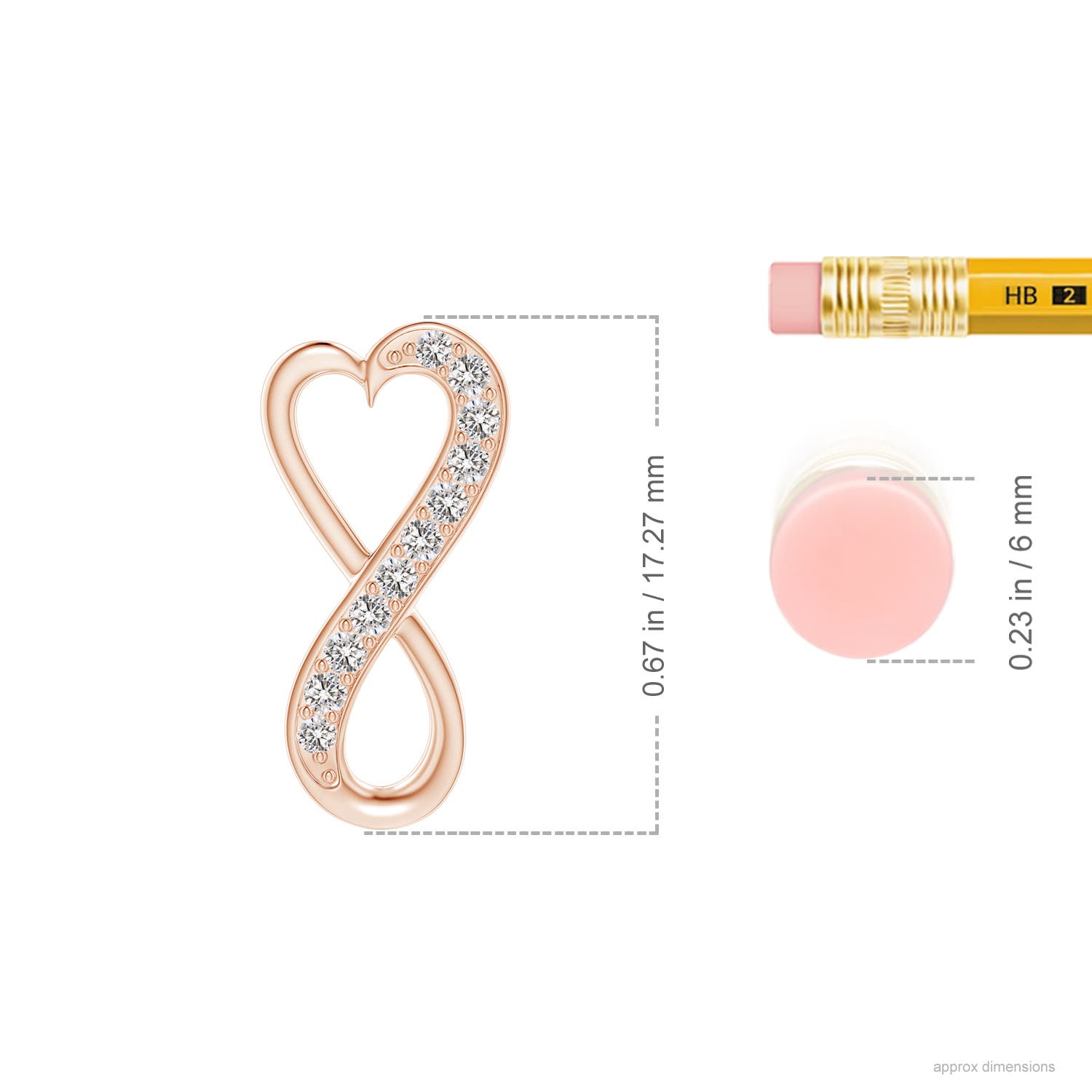 I-J, I1-I2 / 0.11 CT / 14 KT Rose Gold