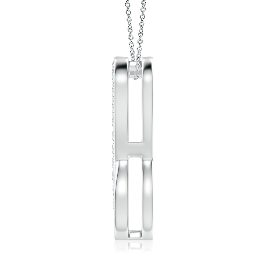 1.65mm GVS2 Pave-Set Diamond Infinity Heart Pendant in White Gold side 199