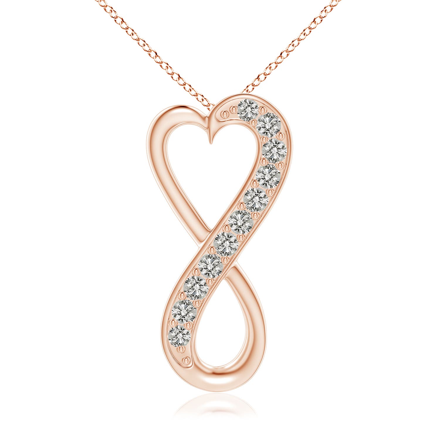 K, I3 / 0.21 CT / 14 KT Rose Gold