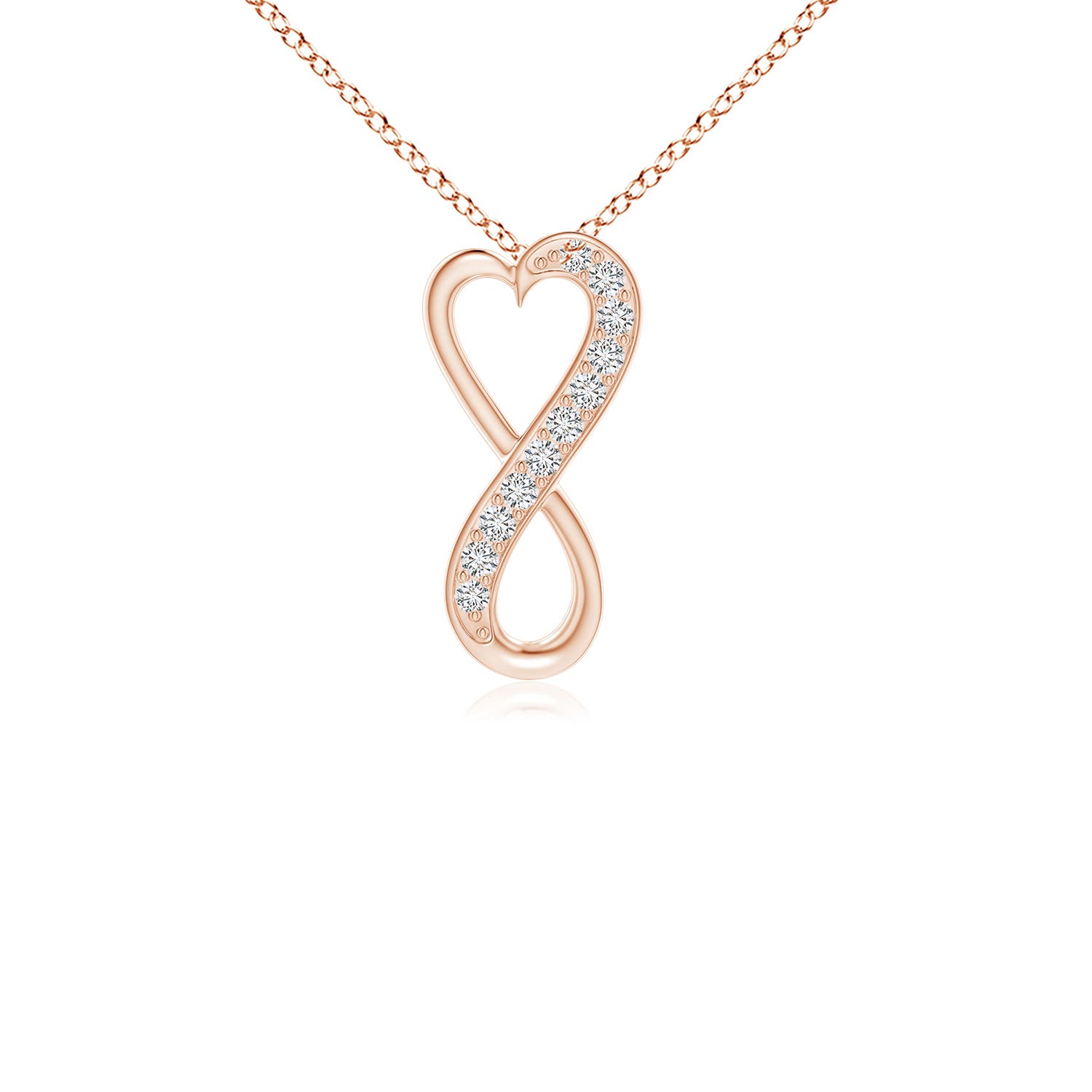 H, SI2 / 0.05 CT / 14 KT Rose Gold