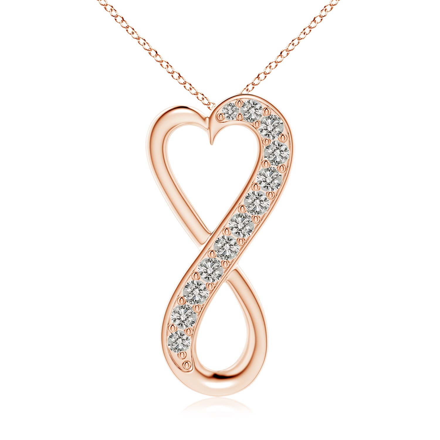 K, I3 / 0.52 CT / 14 KT Rose Gold