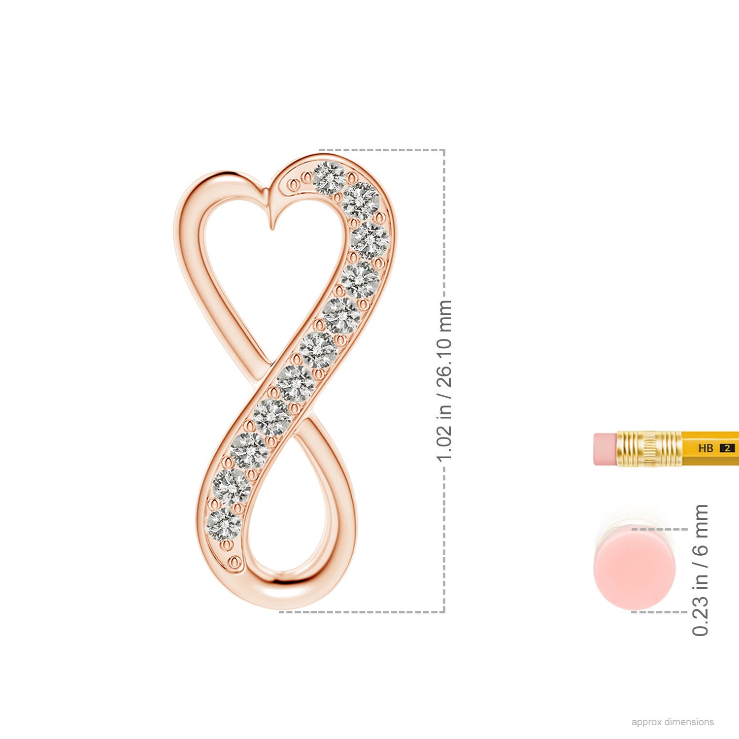 K, I3 / 0.52 CT / 14 KT Rose Gold