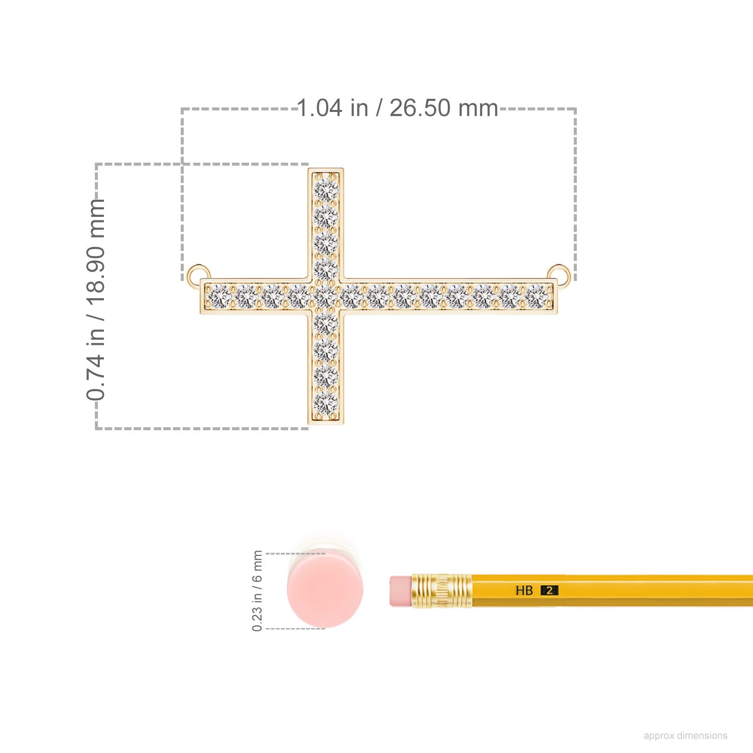 I-J, I1-I2 / 0.48 CT / 14 KT Yellow Gold