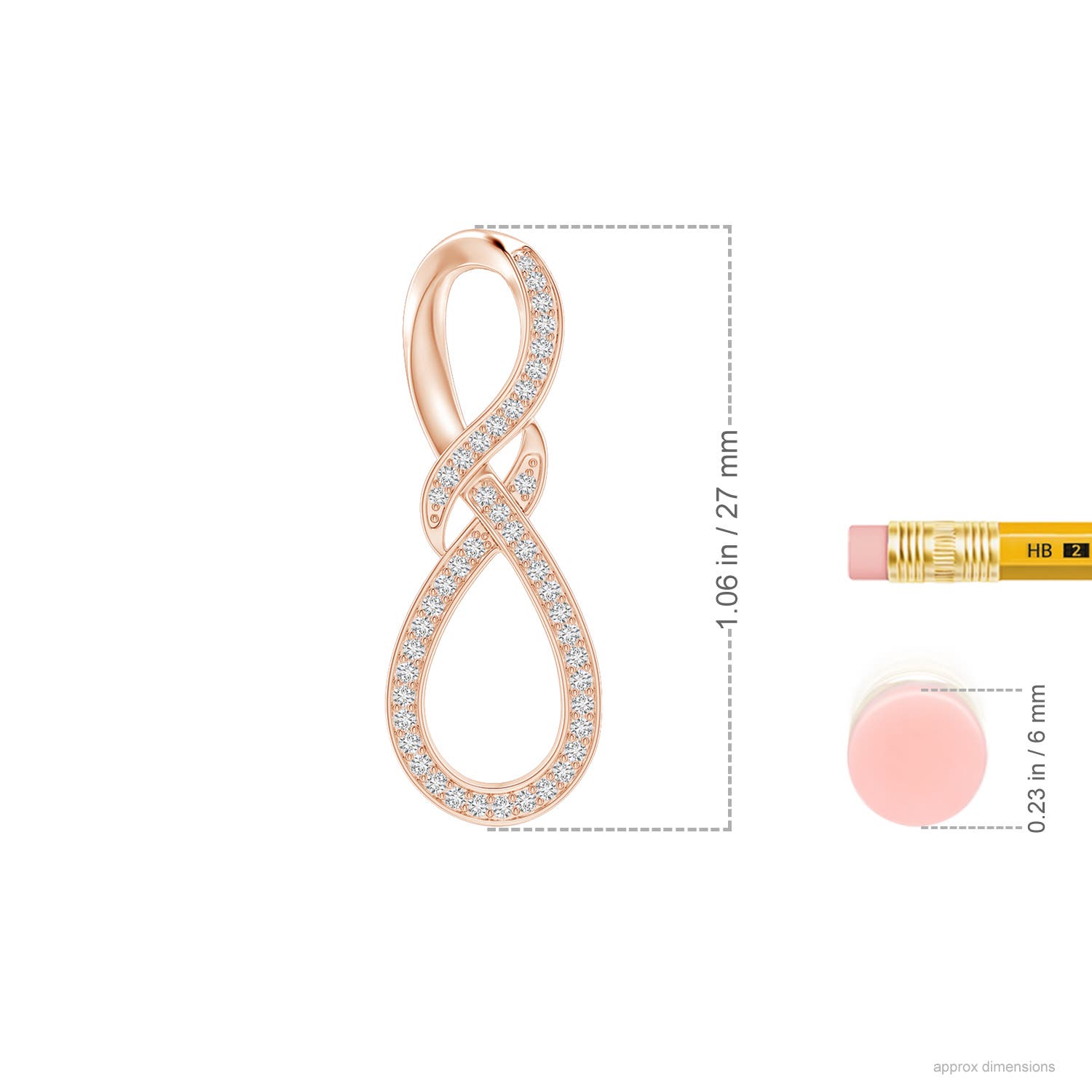 H, SI2 / 0.2 CT / 14 KT Rose Gold