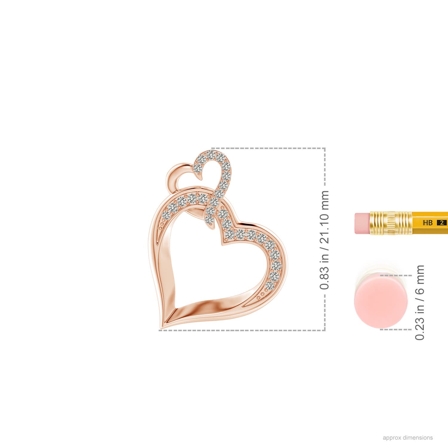 K, I3 / 0.15 CT / 14 KT Rose Gold