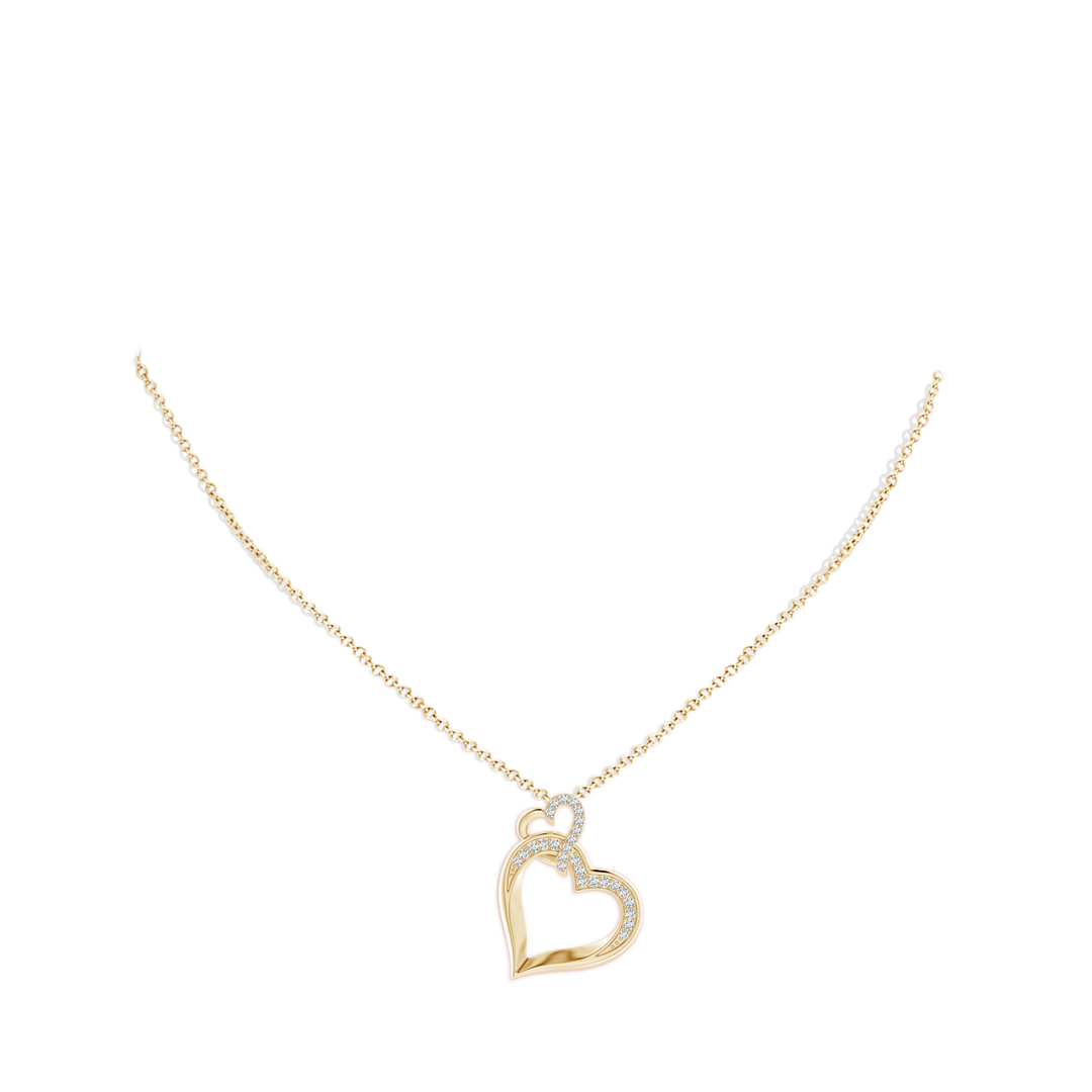 RAOING Flower Heart Pendant 【Texture】 Necklace, Broken China Jewelry, Broken China Necklace, Heart