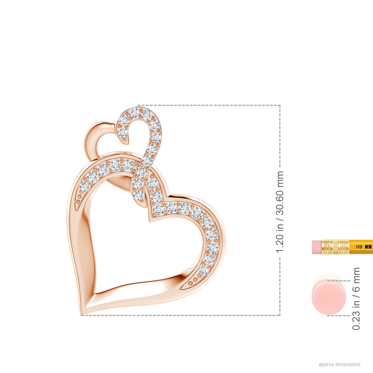 G, VS2 / 0.52 CT / 14 KT Rose Gold