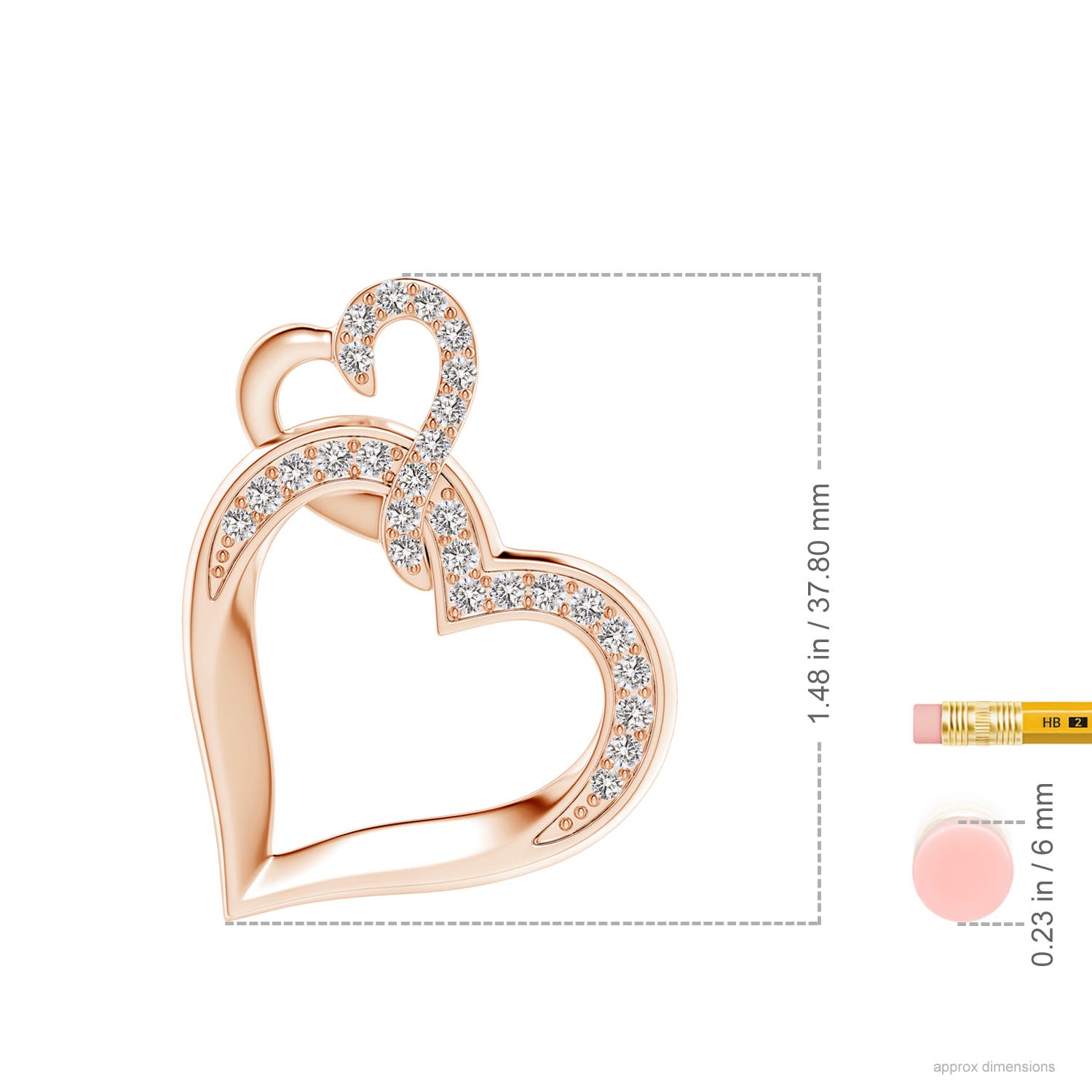 I-J, I1-I2 / 0.99 CT / 14 KT Rose Gold