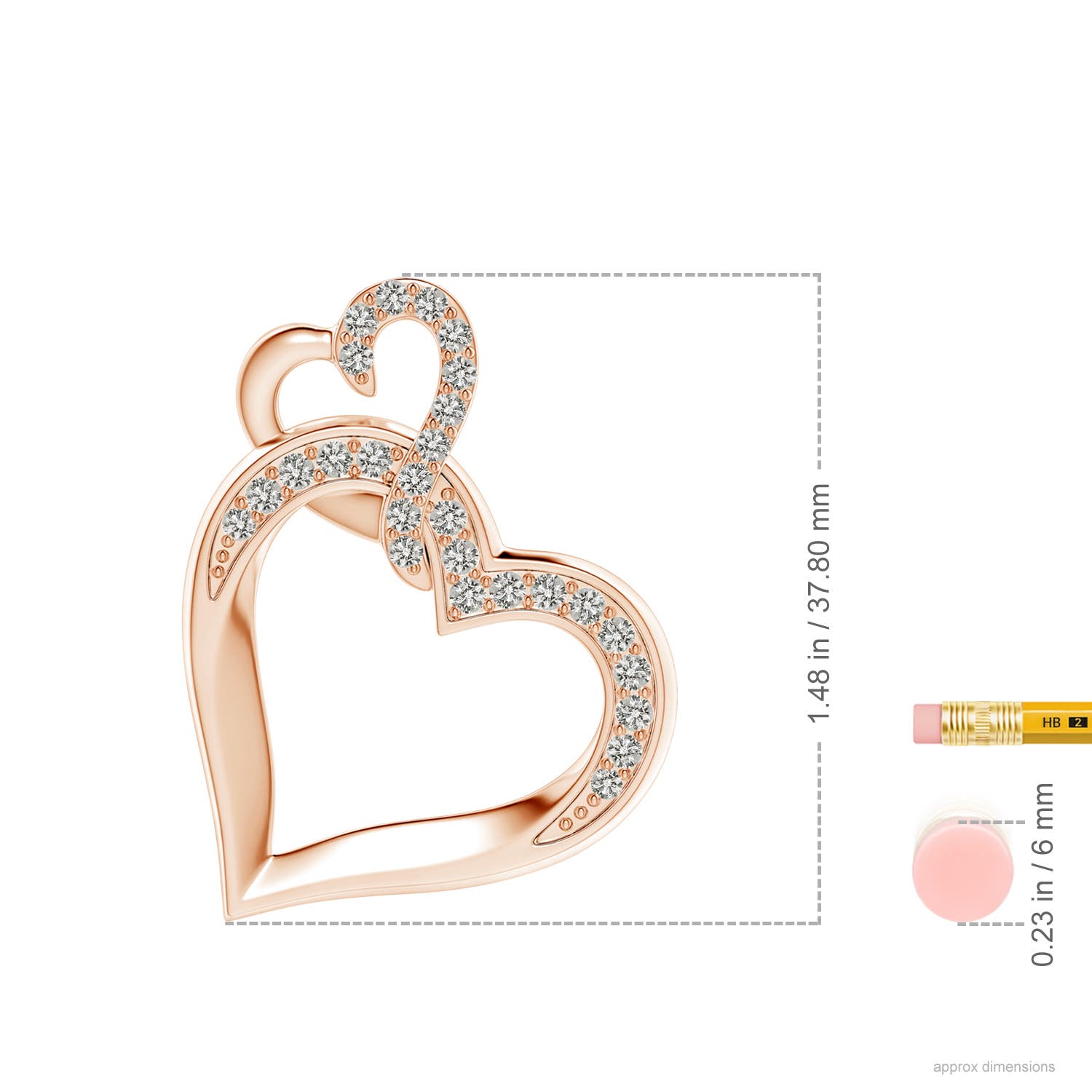 K, I3 / 0.99 CT / 14 KT Rose Gold