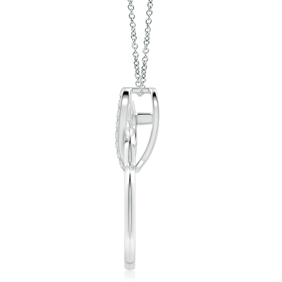 2.4mm HSI2 Interlinked Diamond Tilted Heart Pendant in White Gold side 199