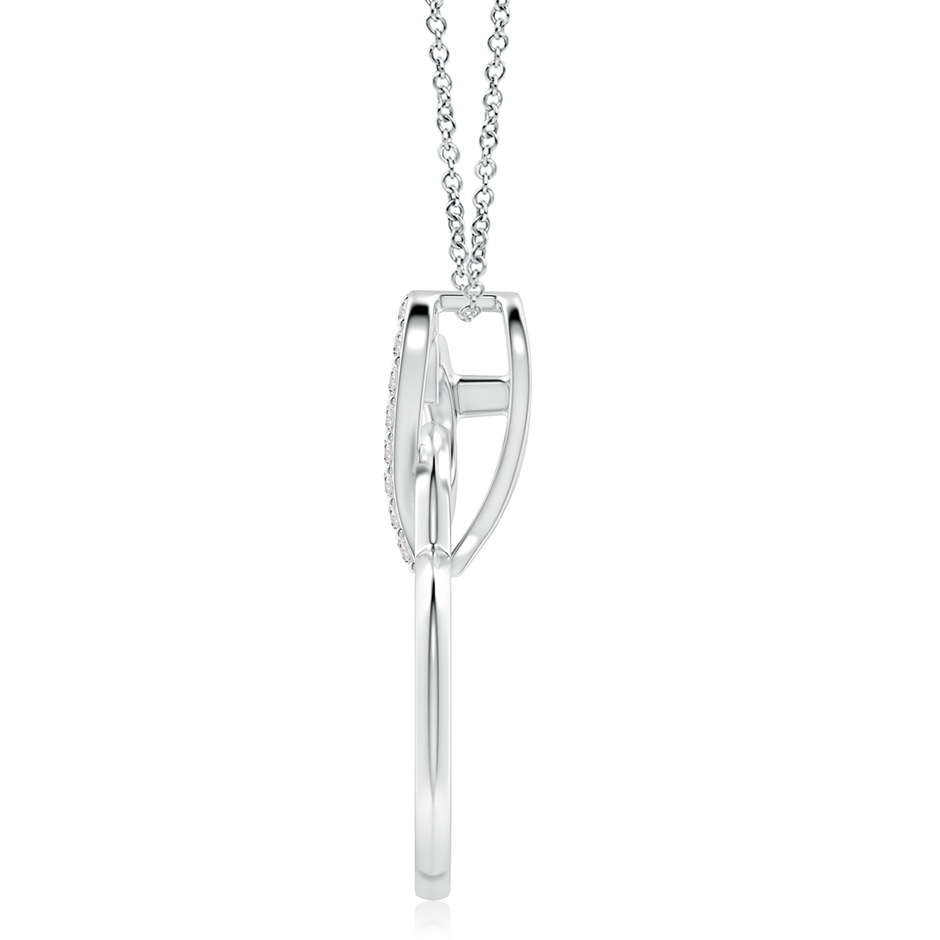 2.4mm IJI1I2 Interlinked Diamond Tilted Heart Pendant in 18K White Gold side 199