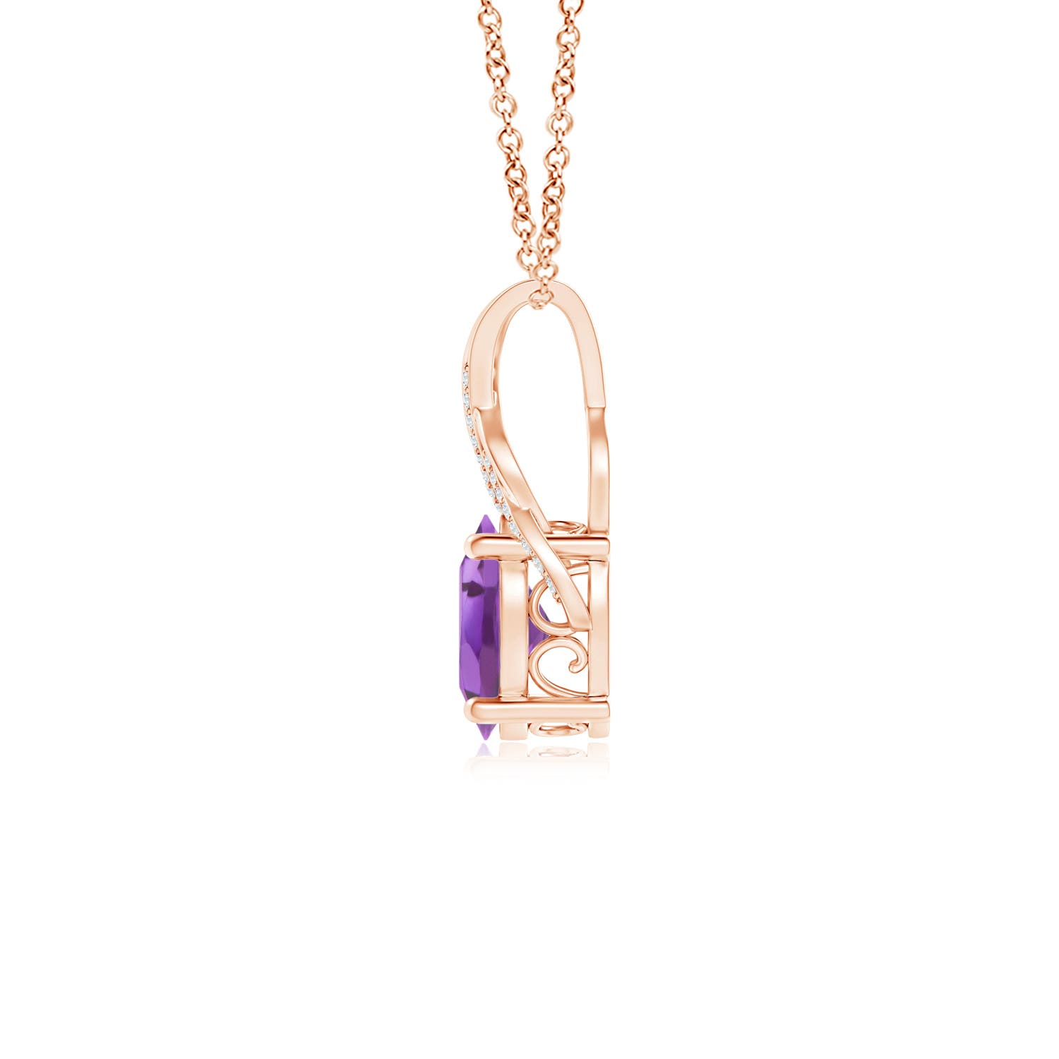 A - Amethyst / 2.35 CT / 14 KT Rose Gold