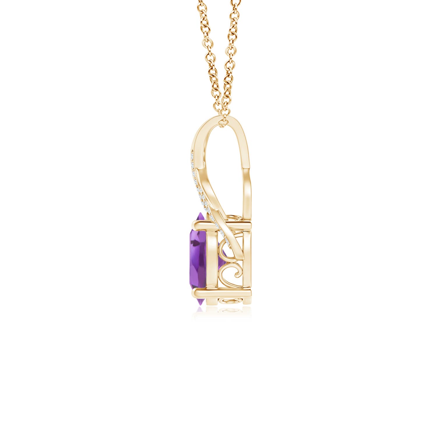 A - Amethyst / 2.35 CT / 14 KT Yellow Gold