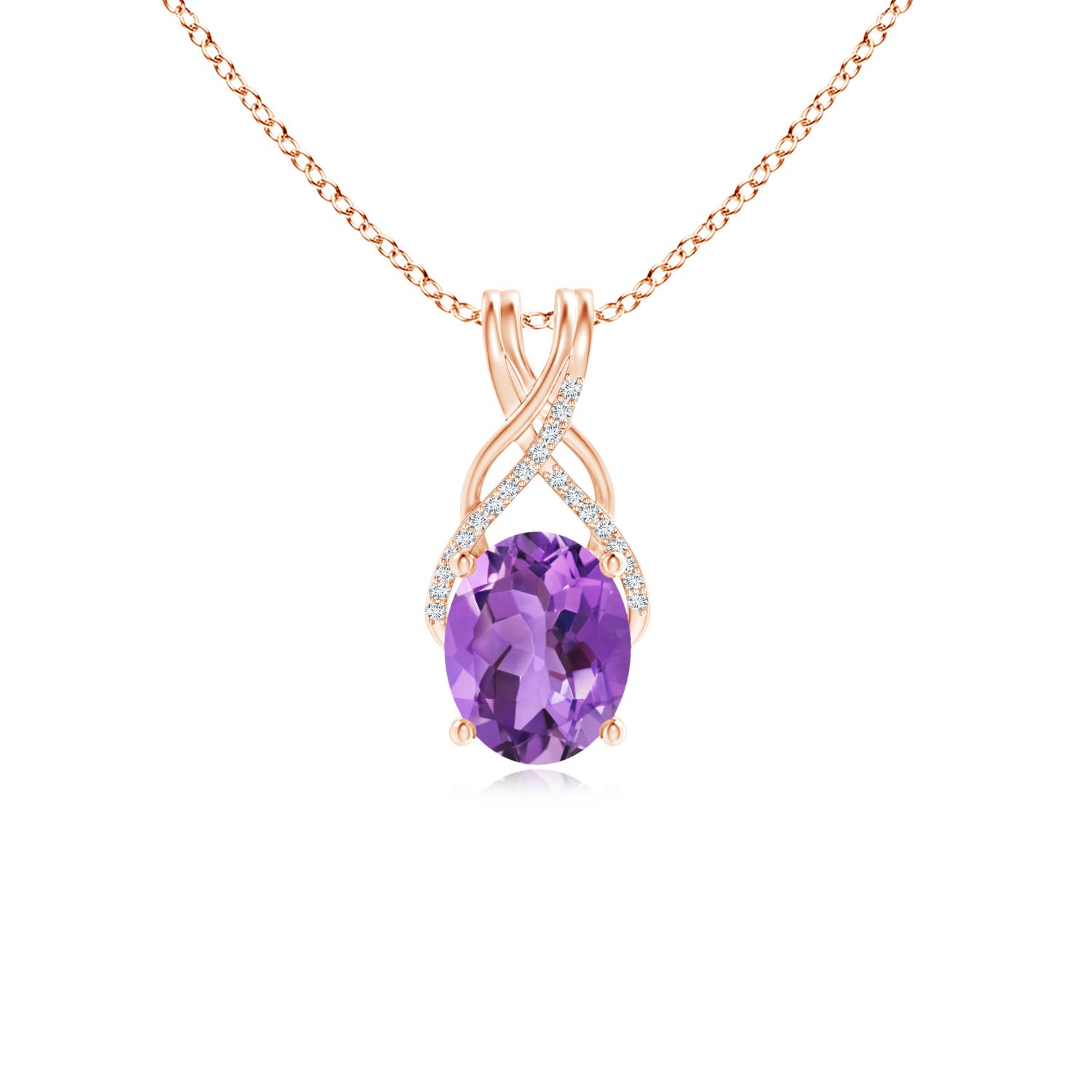 AA - Amethyst / 2.35 CT / 14 KT Rose Gold