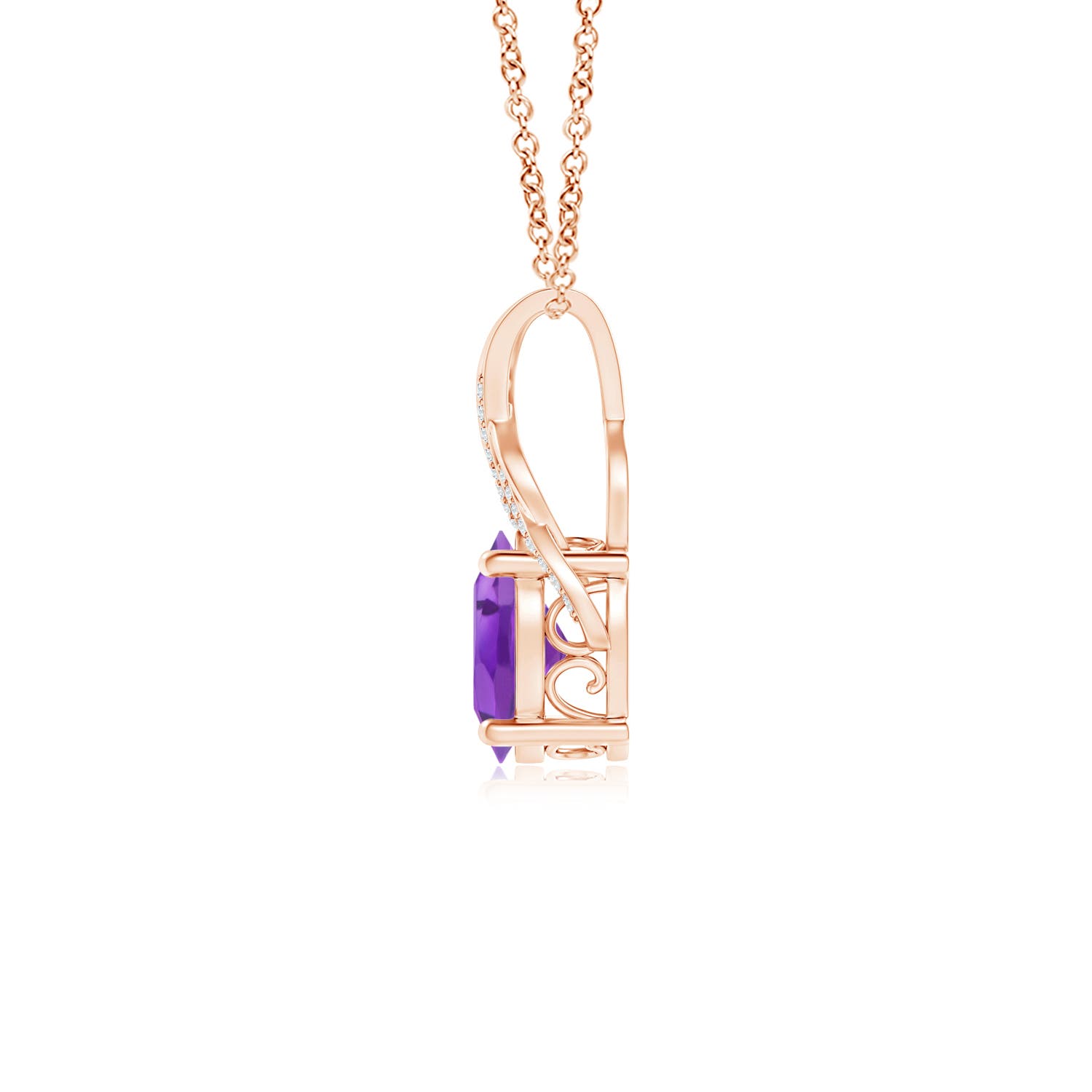 AA - Amethyst / 2.35 CT / 14 KT Rose Gold