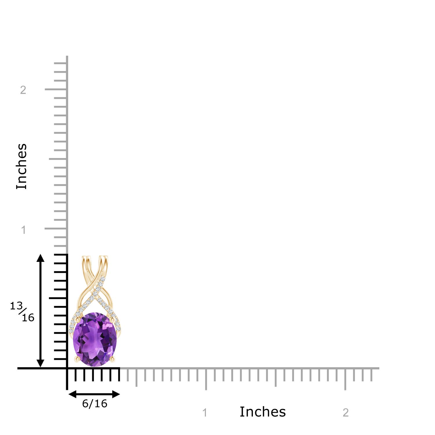 AAA - Amethyst / 2.35 CT / 14 KT Yellow Gold