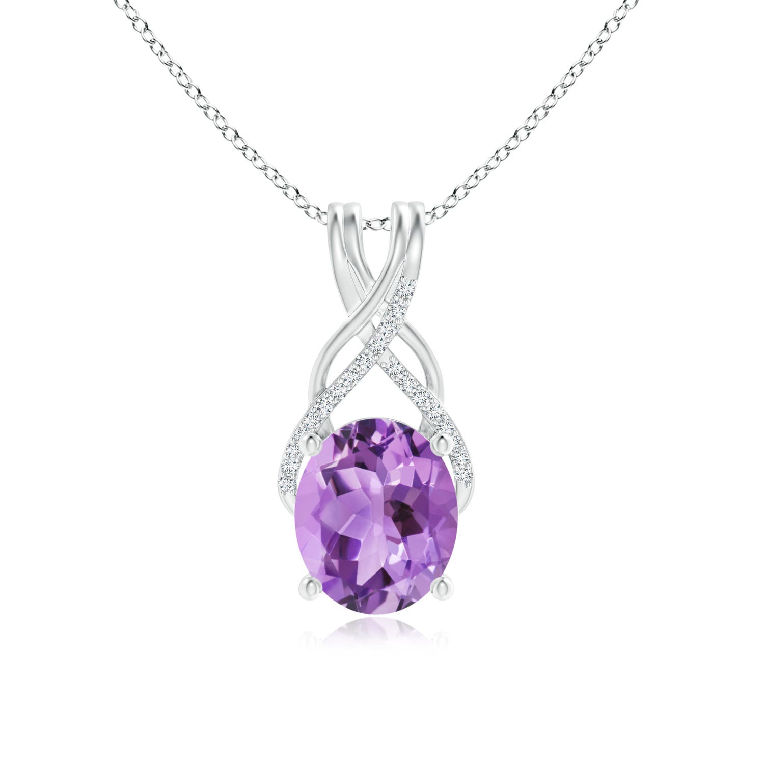 A - Amethyst / 4.43 CT / 14 KT White Gold
