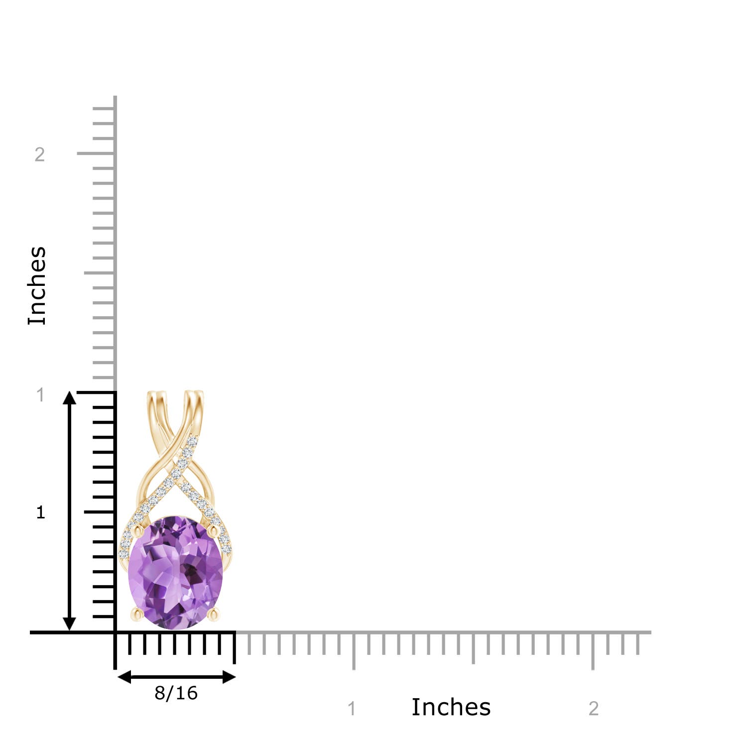 A - Amethyst / 4.43 CT / 14 KT Yellow Gold