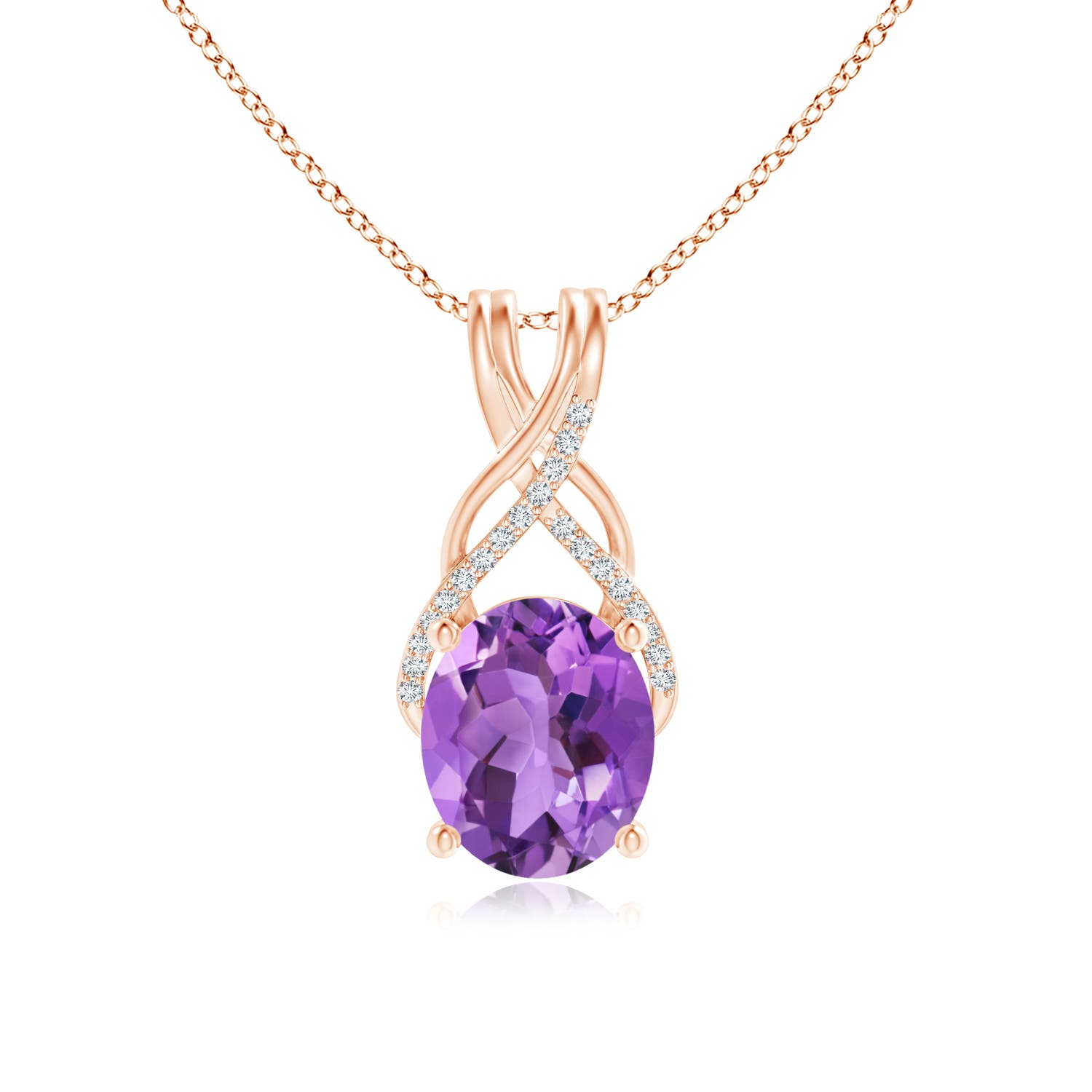 AA - Amethyst / 4.43 CT / 14 KT Rose Gold