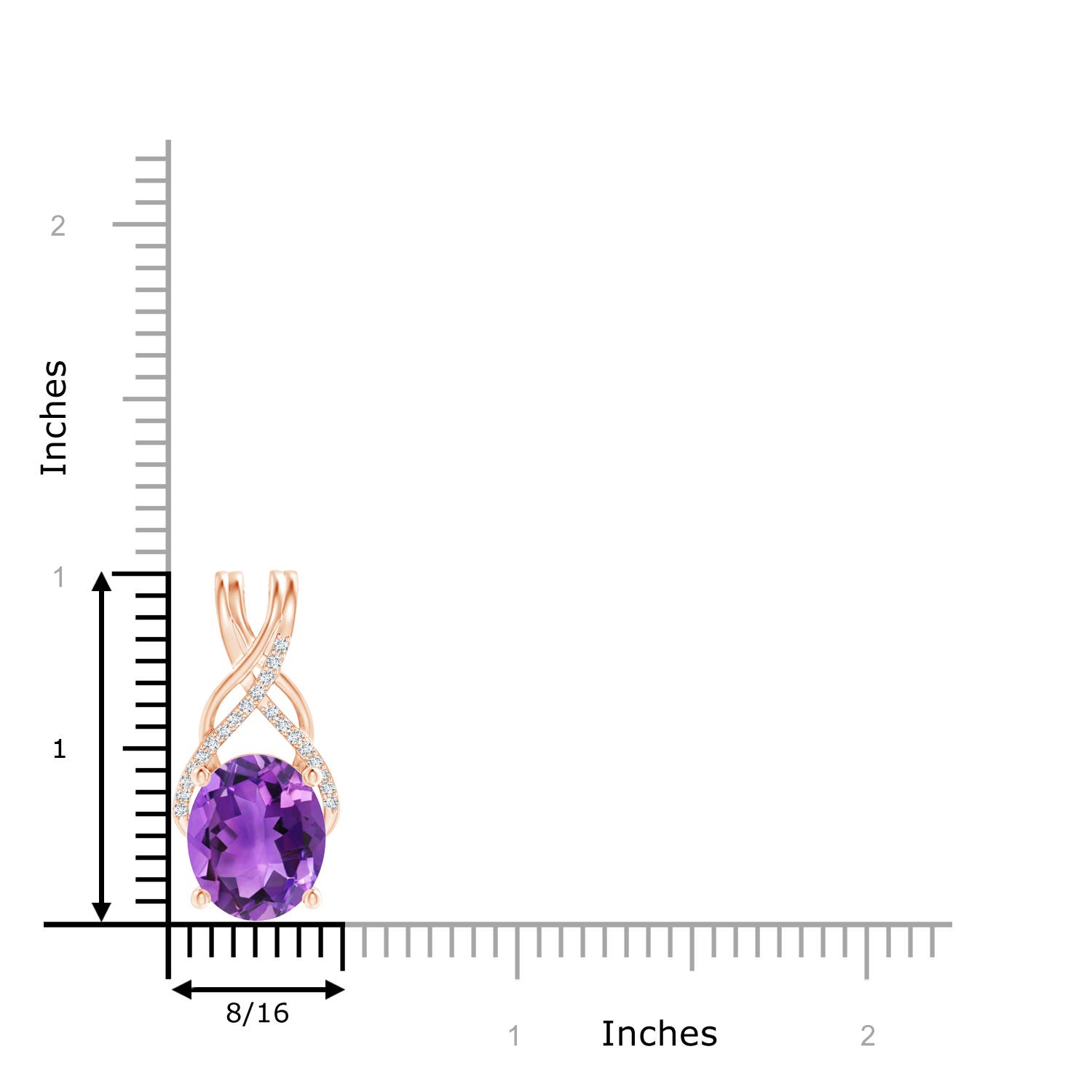 AAA - Amethyst / 4.43 CT / 14 KT Rose Gold