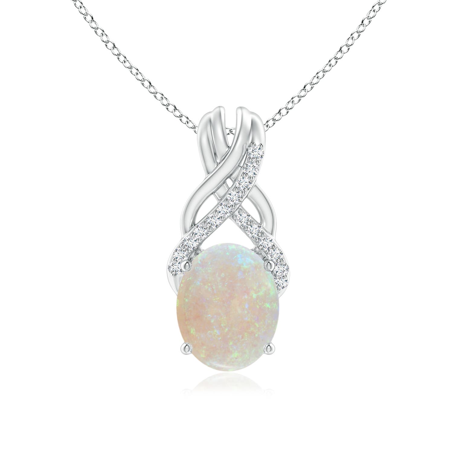 AA - Opal / 1.55 CT / 14 KT White Gold