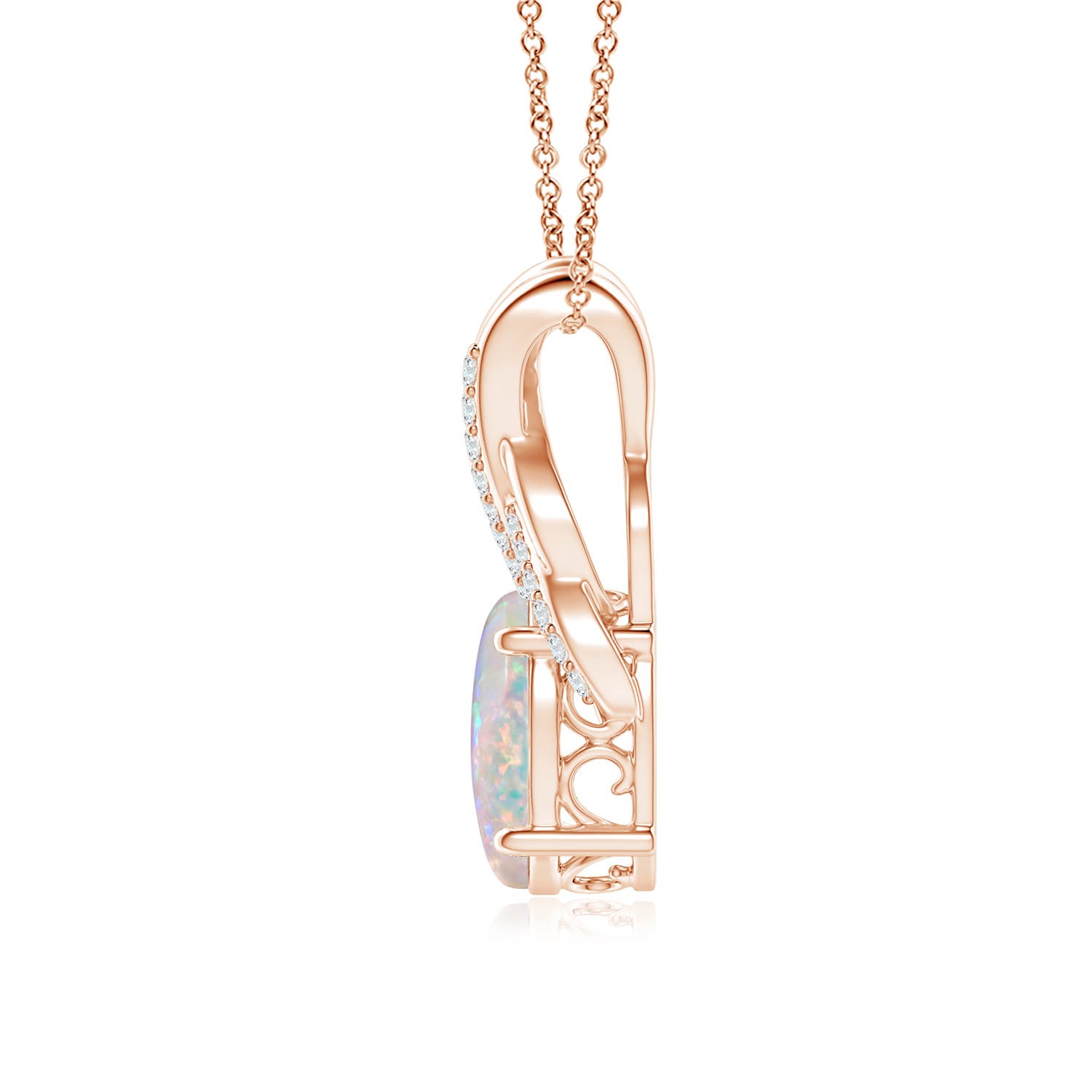 AAAA - Opal / 1.55 CT / 14 KT Rose Gold