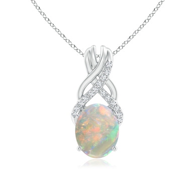 V-Bale Pear-Shaped Opal Solitaire Pendant | Angara