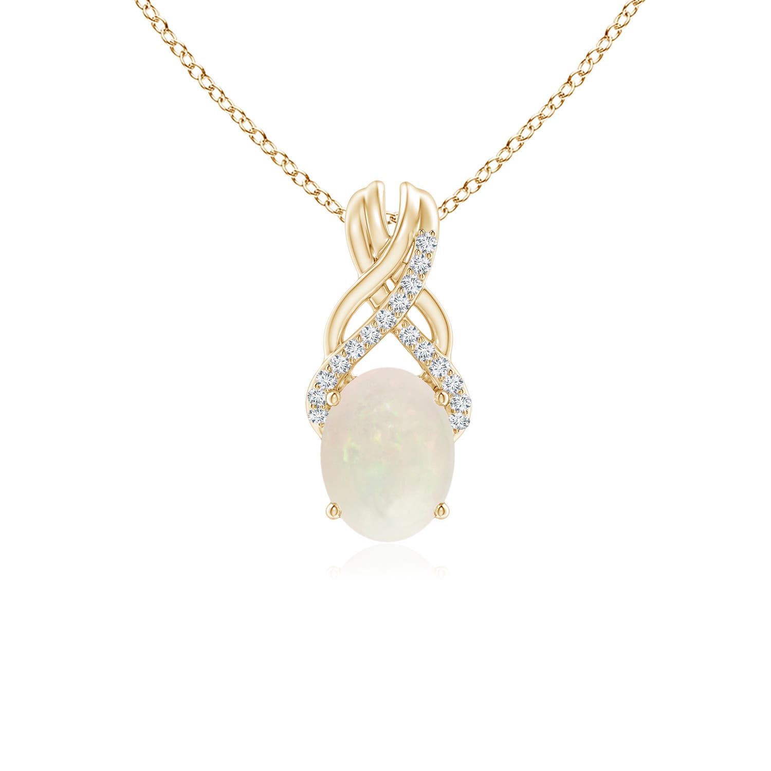 A - Opal / 0.85 CT / 14 KT Yellow Gold